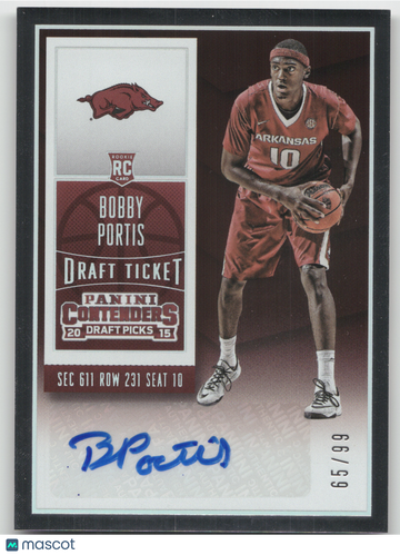 2015 Panini Contenders Draft Picks Bobby Portis #105 /99 RC