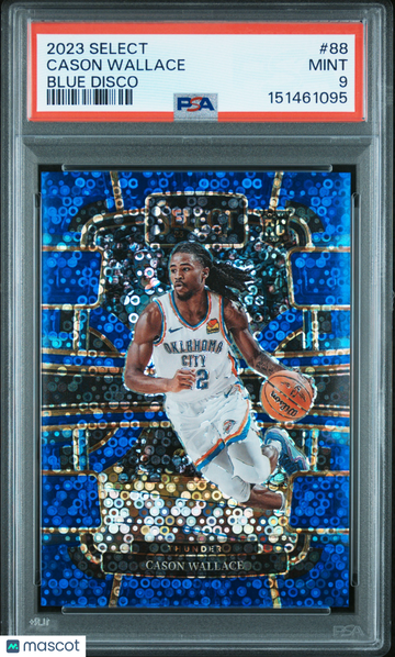 Cason Wallace 2023 Panini Select Blue Disco PSA 9