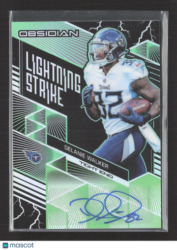 2018 Panini Obsidian Lightning Strike Delanie Walker #LS-40 Electric Etch Green /25