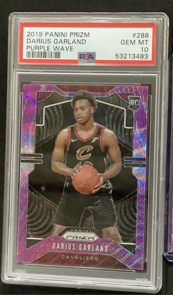 Darius Garland Rookie Card Purple Wave PSA 10