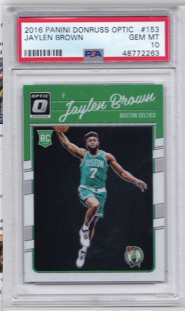 Jaylen Brown 2016 Optic PSA 10 