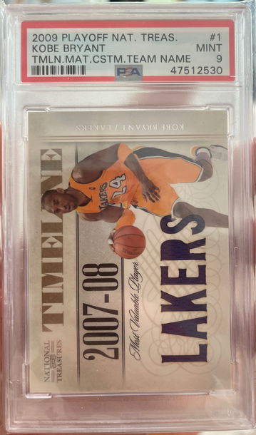 2009 playoff national treasure Kobe Bryant timeline PSA 9 84/99