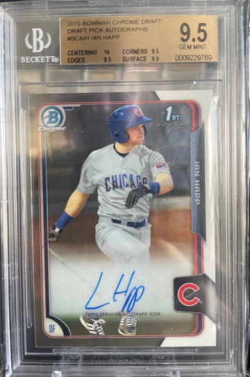 2015 Ian Happ Bowman Chrome Auto BGS 9.5/10
