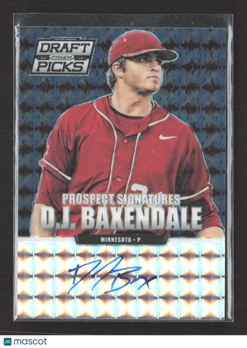2013 Panini Prizm Perennial Draft Picks D.J. Baxendale #61 /1 Prospect Signatures