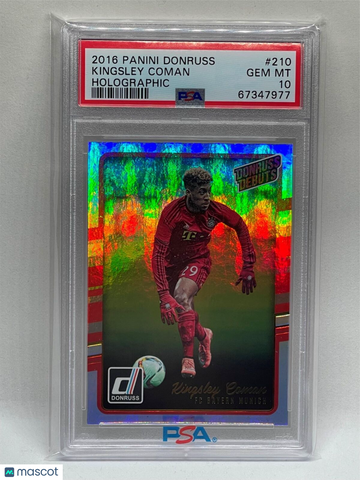 2016 Panini Donruss Kingsley Coman #210 Holographic PSA 10