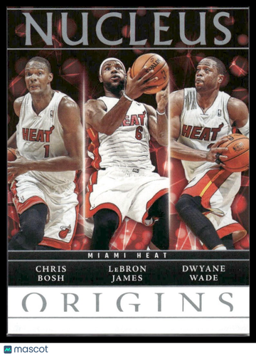 2024-25 Panini Origins LeBron James / Chris Bosh / Dwyane Wade #23 Nucleus