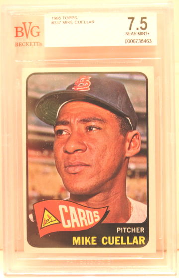 1965 Topps #337 Mike Cuellar BVG 7.5 NEAR MINT +