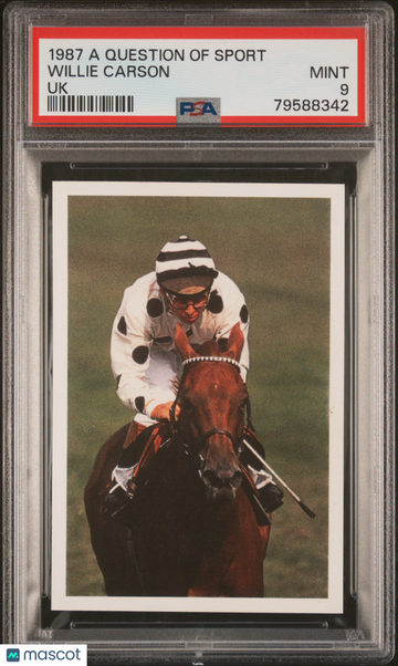 1987 A Question Of Sport Uk Willie Carson Uk PSA 9