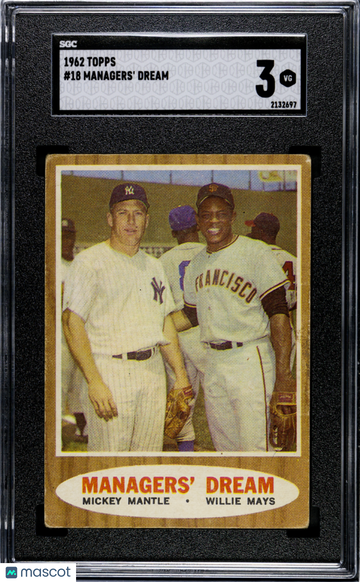 1962 Topps Managers' Dream #18 SGC 3