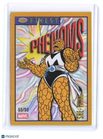2026 Topps Finest Marvel Phenoms She-Thing Insert Parallel/Variety 05/50 Phenoms #TF-079