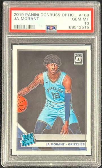 2019 Panini Donruss Optic Ja Morant #168 RC Rookie Gem Mint PSA 10