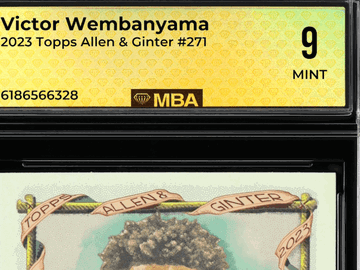 2023 Topps Allen & Ginter Victor Wembanyama #271 MBA 9