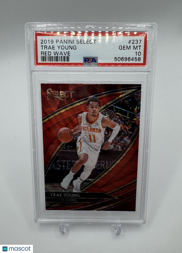 2019 Panini Select Trae Young Red Wave PSA 10