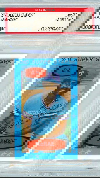 1975 Kellogg's Hal McRae #53 PSA 9 P1353