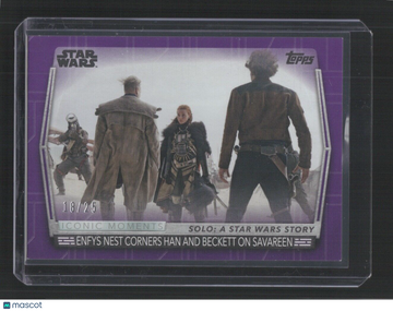 Women of Star Wars Erin Kellyman Purple insert Iconic Moments Parallel Card #IM-22