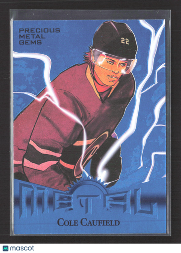 2024 SkyBox Metal Universe Hockey Precious Metal Gems Cole Caufield #RT-20 Blue /50