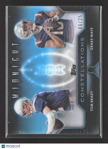 2024 Topps Midnight Constellations Drake Maye Tom Brady #C-12 06/25