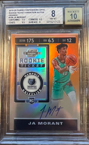 2019 Ja Morant Contenders orange /25