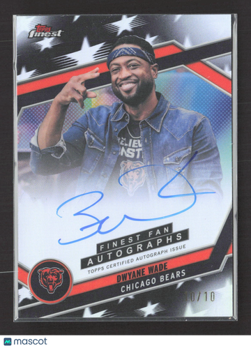 2025 Topps Finest Dwyane Wade #FAN-DW 10/10 Auto