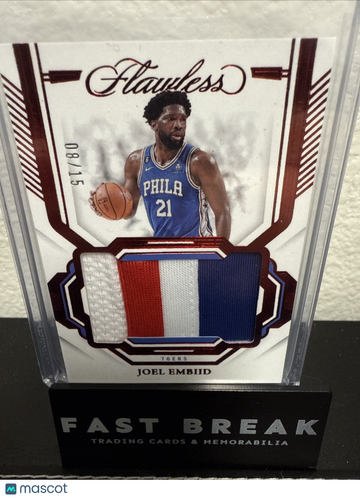 2022-23 Panini Flawless Joel Embiid #20 Patch Piece of Authentic