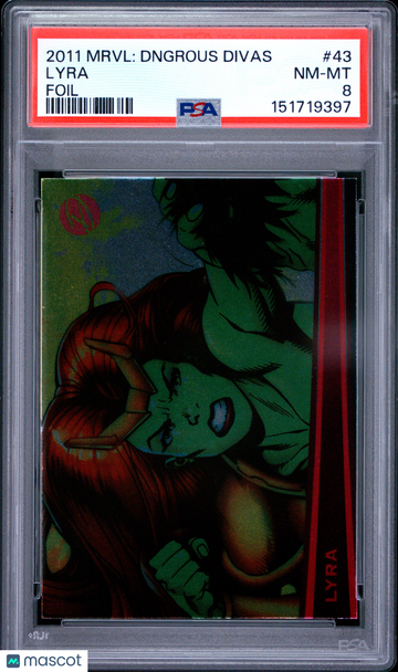 2011 Marvel Dangerous Divas Lyra #43 PSA 8