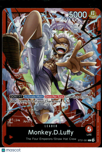 Monkey.D.Luffy 2024 One Piece Card Game Starter Deck Red Monkey.D.Luffy ST-21 Leader
