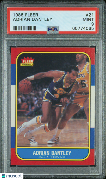 1986 Fleer Adrian Dantley #21 PSA 9