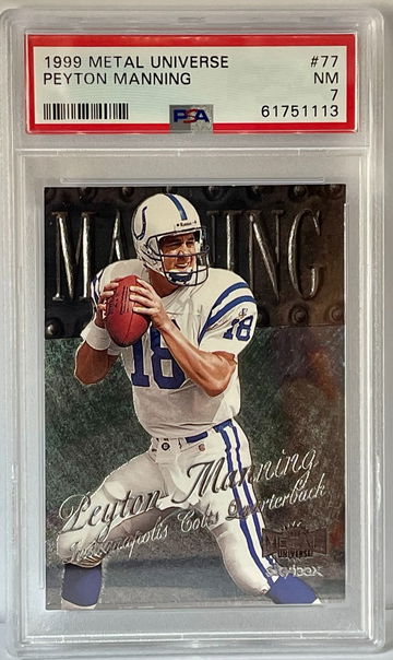 1999 Metal Universe Peyton Manning PSA 7