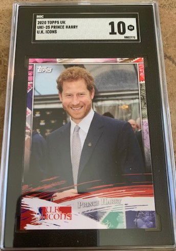 2020 Topps UK United Kingdom Icons Prince Harry U.K. - SGC 10 Gem Mint GM