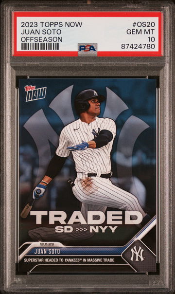 2023 TOPPS JUAN SOTO NOW OFFSEASON #OS20 PSA 10