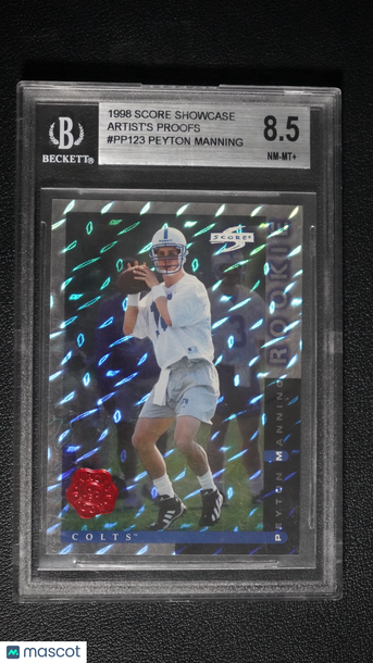 1998 Score Peyton Manning #PP123 Artist's Proof BGS 8.5