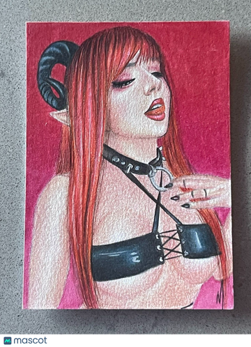 2023 5FINITY JULY SUCCUBUS SWEETHEARTS ELIZA M  SKETCH CARD