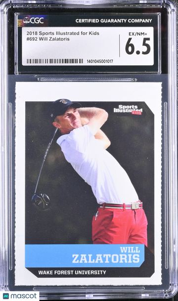 2018 Sports Illustrated for Kids Will Zalatoris #692 CGC 6.5