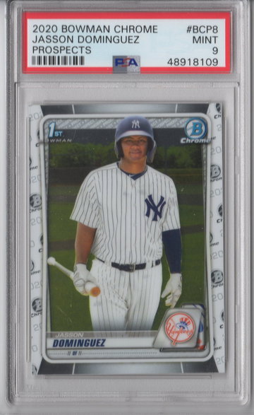 2020 Bowman Chrome Jasson Dominguez PSA 9