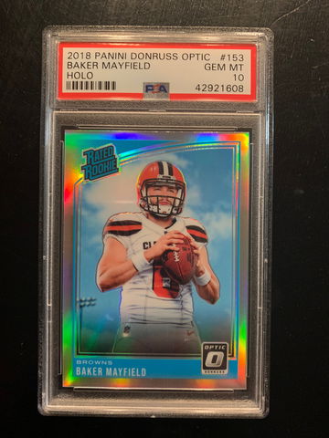 2018 Optic Holo Baker Mayfield #153  PSA 10 Gem Mint