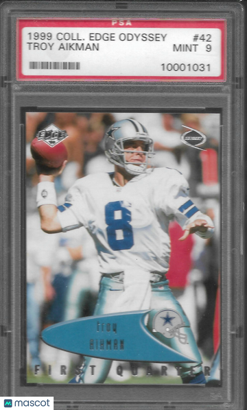 1999 Collector's Edge Odyssey Troy Aikman #42 PSA 9