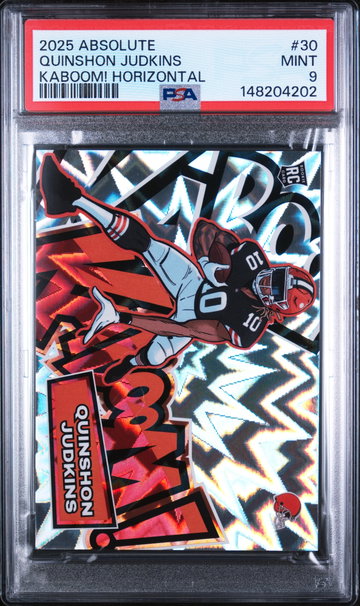 2025 Kaboom Horizontal Quinshon Judkins #30 PSA 9