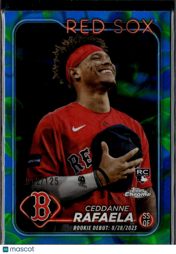 Ceddanne Rafaela 2024 Topps Chrome Update RC Blue RayWave Boston Red Sox