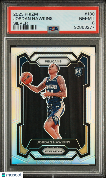 2023 Panini Prizm Jordan Hawkins #130 Silver Prizm PSA 8