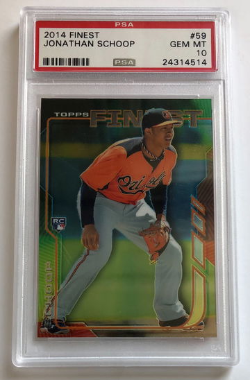 2014 Topps Finest Jonathan Schoop PSA 10