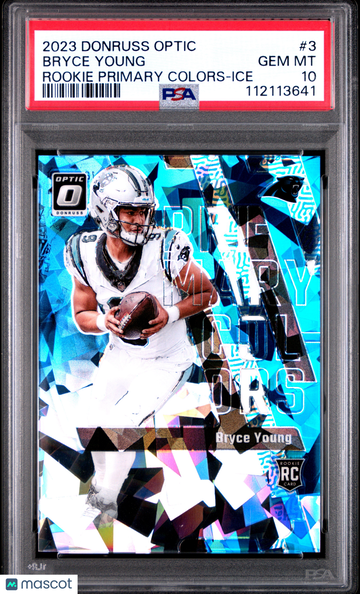 2023 Panini Donruss Optic Rookie Primary Colors Bryce Young #3 Ice PSA 10