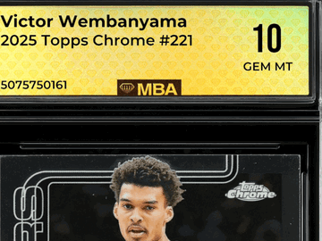 2025 Topps Chrome Victor Wembanyama #221 MBA 10