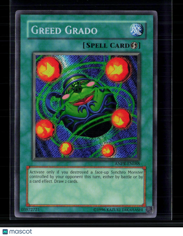 2009 Yu-Gi-Oh! Ancient Prophecy Greed Grado Super Rare 1st Edition