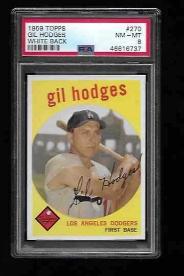 1959 Topps Gil Hodges PSA 8