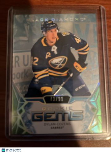 2020-21 Upper Deck Black Diamond Dylan Cozens Rookie