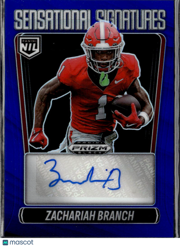 2026 Panini Prizm Black Football Zachariah Branch #SS-ZBH Blue /49