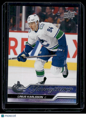 2023-24 Upper Deck Linus Karlsson #718 RC