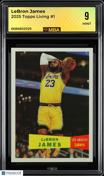 2025 Topps Living LeBron James #1 MBA 9