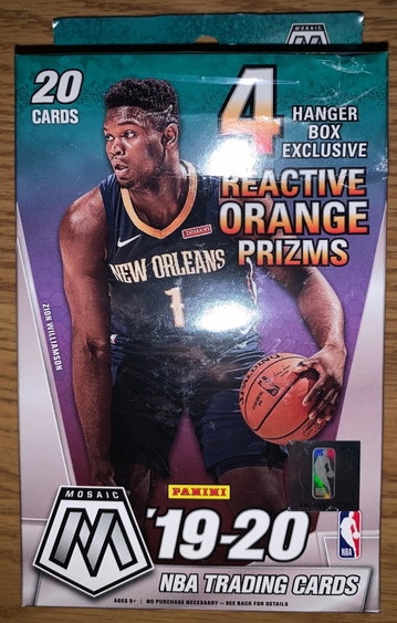 2019 2020 NBA BASKETBALL MOSAIC HANGER SEALED NEW ZION JA HERRO 