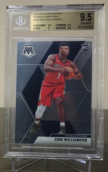 Zion Williamson 2019 Mosaic Variantion RC BGS 9.5